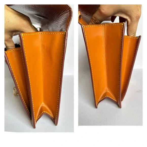 LOUIS VUITTON Epi Leather Sellier Dragonne Women’s Clutch Bag Brown Vintage - Picture 12 of 16